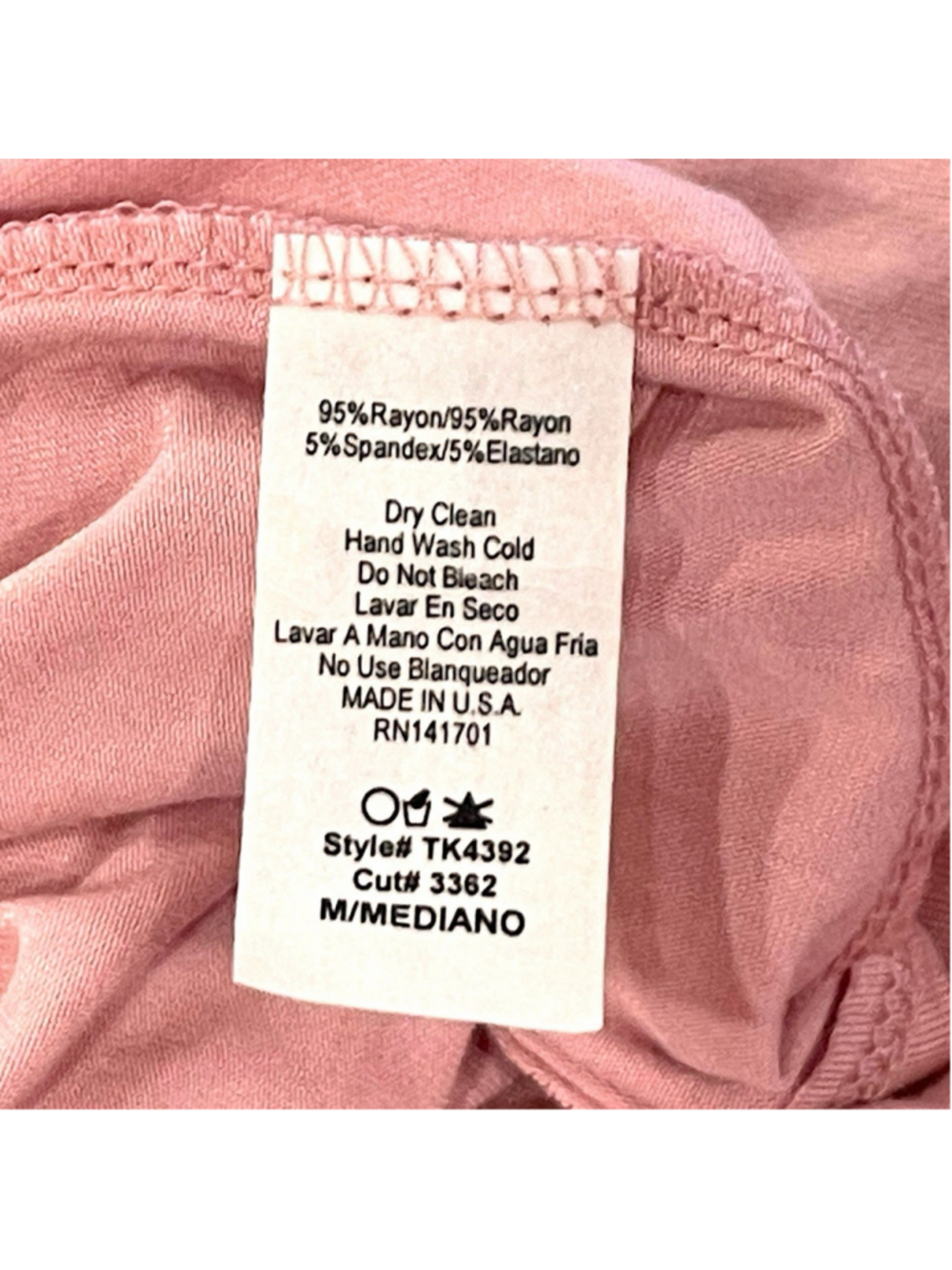 143 Story by Line Up Women Medium Tank Top High Neck Flowy Keyhole Back Pink NEW - Picture 6 of 10